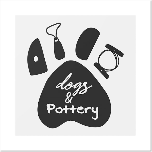 Dogs and Pottery Tools Wall Art by Teequeque